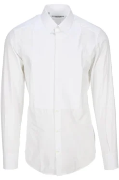 Dolce & Gabbana Classic Collar Panelled Shirt - White