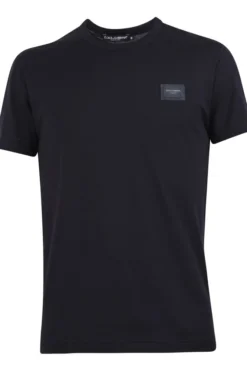 Dolce & Gabbana Logo Patch T-Shirt - Blue