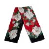 ( New Season ) Dolce & Gabbana Allover Rose Print Scarf - Multi