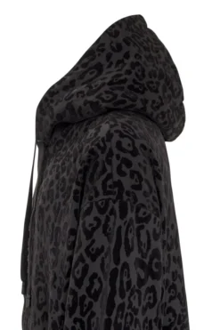 Dolce & Gabbana Leopard Printed Hooded Jacket - Black -Cheap Vestureo Store 911e63e94072346dfbce59eee9d5ee44