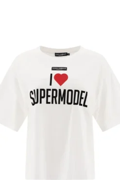 Dolce & Gabbana Slogan Print T-Shirt - White