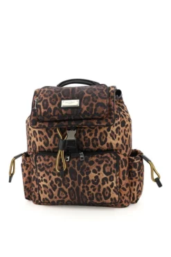 Dolce & Gabbana Leopard Printed Backpack - Multi