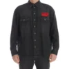 ( New Season ) Dolce & Gabbana Patch Embellished Denim Shirt - Grey