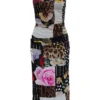 Dolce & Gabbana Patchwork Midi Dress - Multi