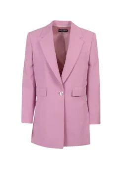 ( New Season ) Dolce & Gabbana Single-Breasted Tailored Blazer - Purple
