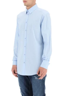 ( New Season ) Dolce & Gabbana Classic Tailored Shirt - Blue -Cheap Vestureo Store 924c72ffadf5156641cdc2c445098f00