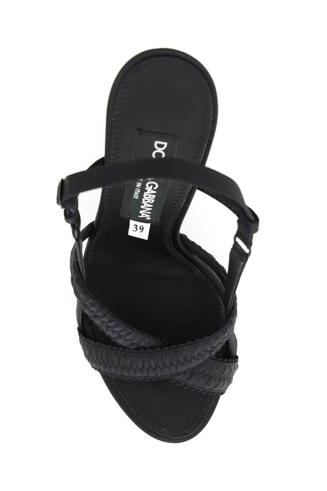Dolce & Gabbana Keira Slingback Sandals - Black 3 Dolce & Gabbana Keira Slingback Sandals - Black - Image 3