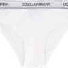 Dolce & Gabbana Logo Band Mid-Rise Briefs - White