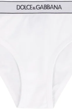Dolce & Gabbana Logo Band Mid-Rise Briefs - White