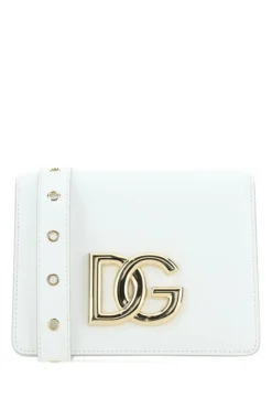 ( New Season ) Dolce & Gabbana Millennials DG Crossbody Bag - White