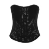 ( New Season ) Dolce & Gabbana Lace Detailed Corset Top - Black