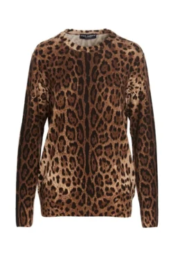 Dolce & Gabbana Animal Print Knit Sweater - Multi