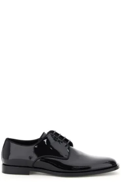 ( New Season ) Dolce & Gabbana Lace-Up Derby Shoes - Black
