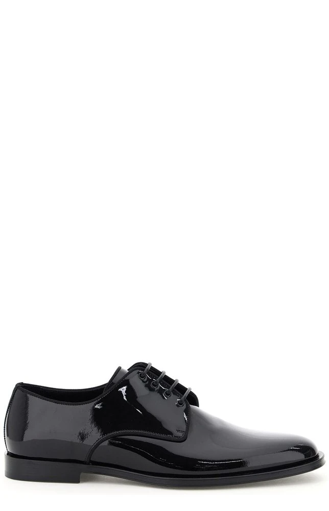 ( New Season ) Dolce & Gabbana Lace-Up Derby Shoes - Black 1 ( New Season ) Dolce & Gabbana Lace-Up Derby Shoes - Black