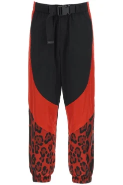 ( New Season ) Dolce & Gabbana Belted Waist Leopard Printed Trousers - Multi