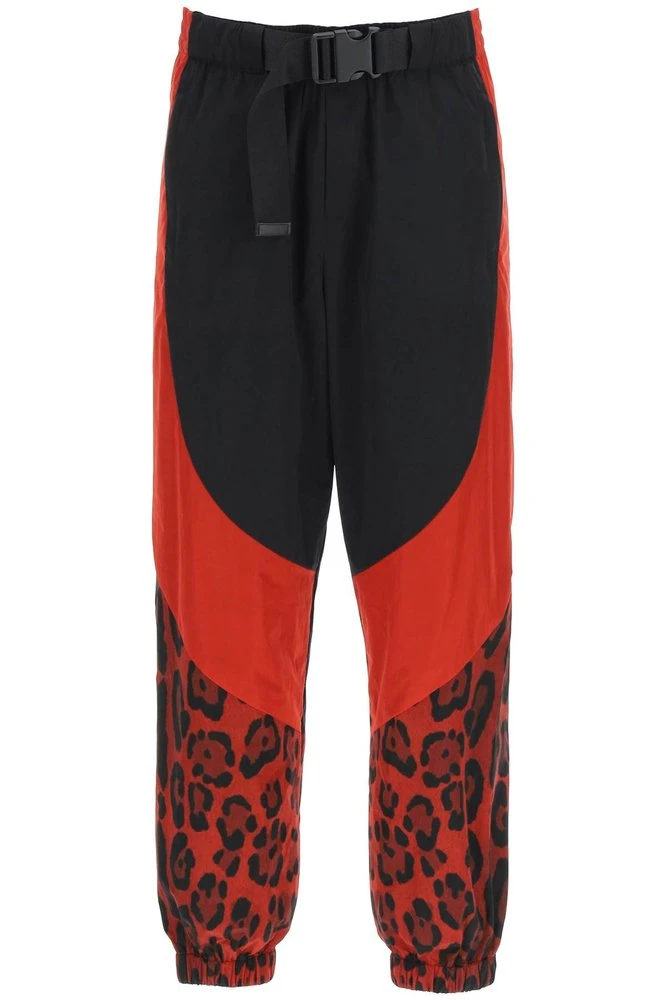 ( New Season ) Dolce & Gabbana Belted Waist Leopard Printed Trousers - Multi 1 ( New Season ) Dolce & Gabbana Belted Waist Leopard Printed Trousers - Multi