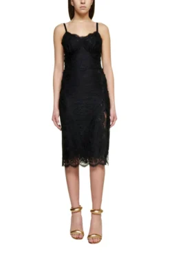 ( New Season ) Dolce & Gabbana Sleeveless Lace-Detailed Mini Dress - Black -Cheap Vestureo Store 9476ea6a92a4b1d31335a21107b42c38
