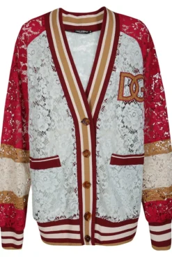 Dolce & Gabbana Lace Bomber Jacket - Multi