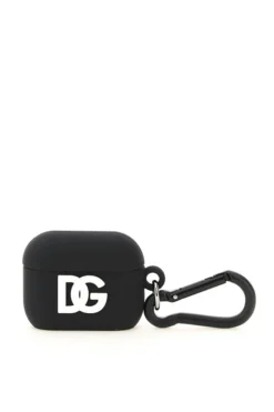 ( New Season ) Dolce & Gabbana Logo Print Airpods Pro Case - Black