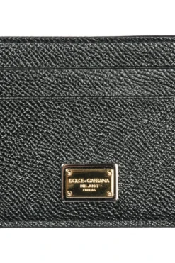 Dolce & Gabbana Logo Plaque Cardholder - Black