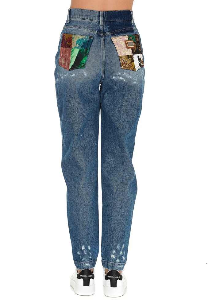 Dolce & Gabbana Distressed Straight-Leg Jeans - Blue 4 Dolce & Gabbana Distressed Straight-Leg Jeans - Blue - Image 4