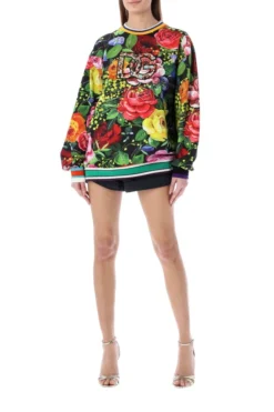 ( New Season ) Dolce & Gabbana Floral Printed Crewneck Sweatshirt - Multi -Cheap Vestureo Store 951b30af8310f2a73e367281d5df0d56