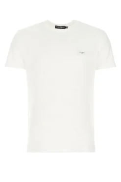 Dolce & Gabbana Logo Patch T-Shirt - White