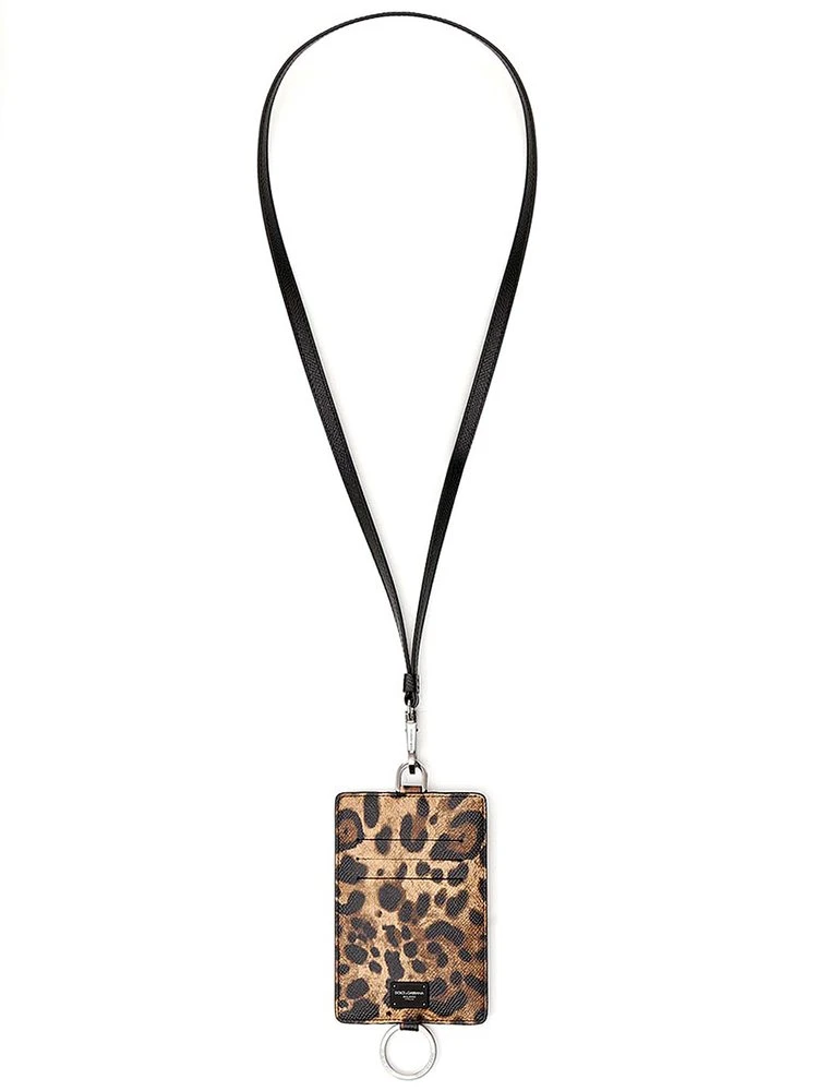 Dolce & Gabbana Leopard Print Strapped Cardholder - Multi 3 Dolce & Gabbana Leopard Print Strapped Cardholder - Multi - Image 3
