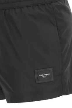 ( New Season ) Dolce & Gabbana Logo Patch Swim Shorts - Black -Cheap Vestureo Store 9621045964adcf16aa6012f6f6a9feff