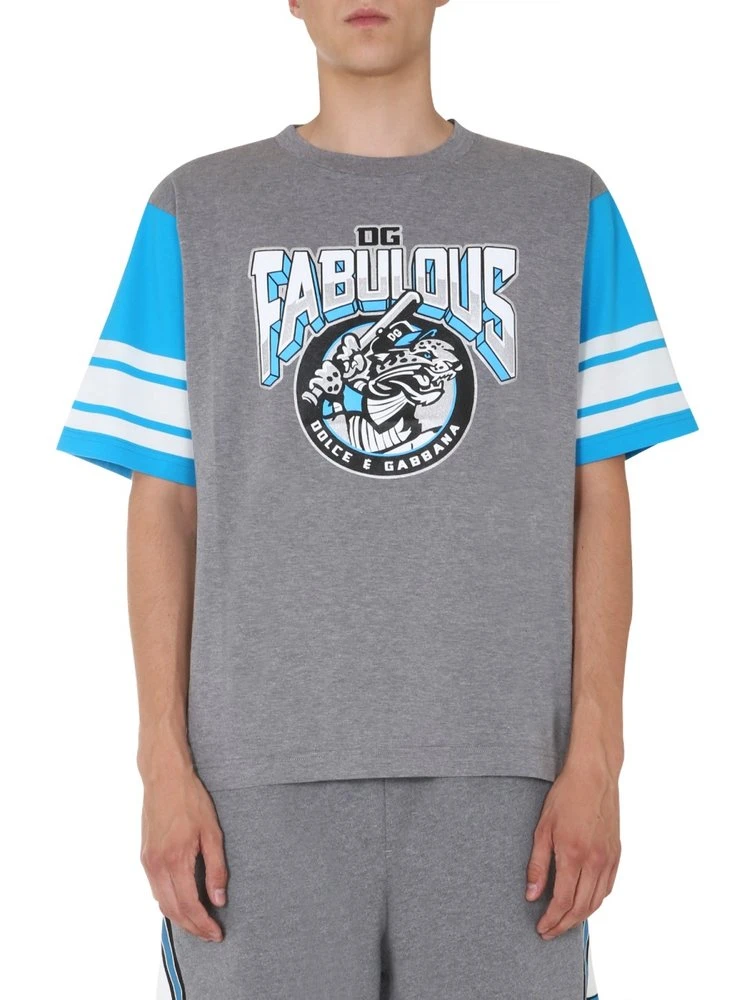 Dolce & Gabbana Royals Print T-Shirt - Multi 3 Dolce & Gabbana Royals Print T-Shirt - Multi - Image 3