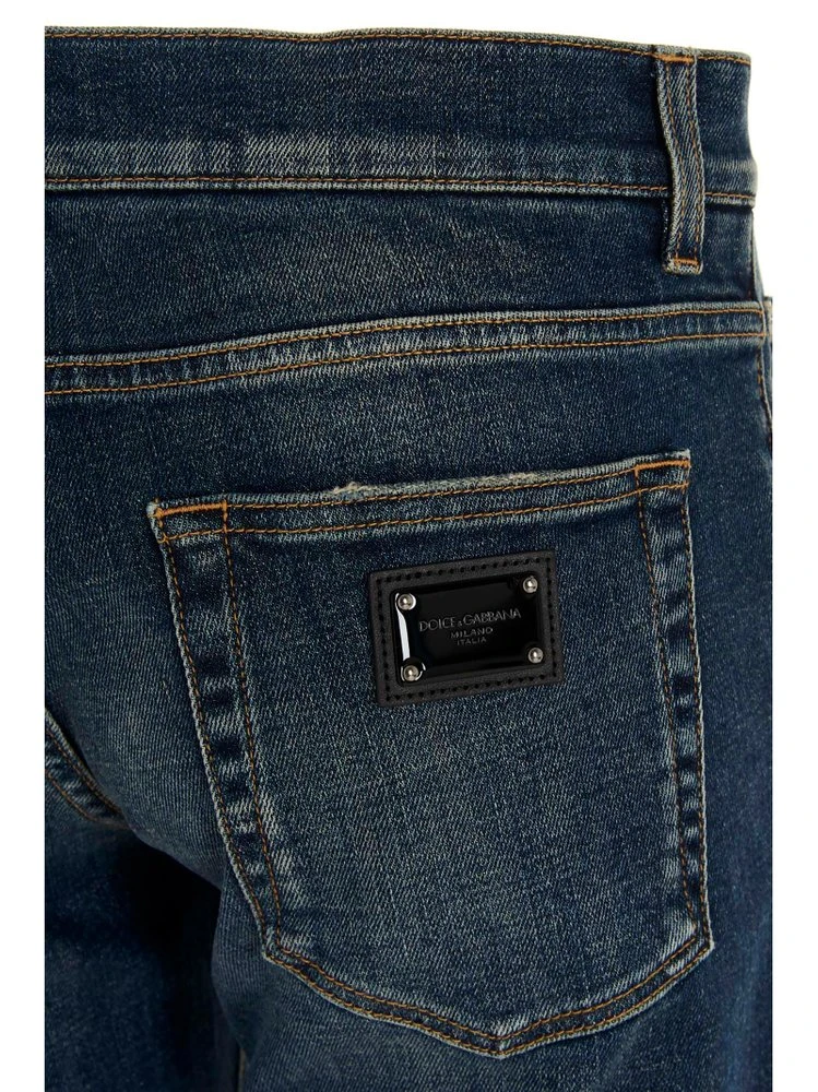 Dolce & Gabbana Skinny Stretch Jeans - Blue 5 Dolce & Gabbana Skinny Stretch Jeans - Blue - Image 5