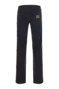 ( New Season ) Dolce & Gabbana Embellished Straight Leg Jeans - Black 3 ( New Season ) Dolce & Gabbana Embellished Straight Leg Jeans - Black -Cheap Vestureo Store 973e606ab6581a6d311a816d22411786