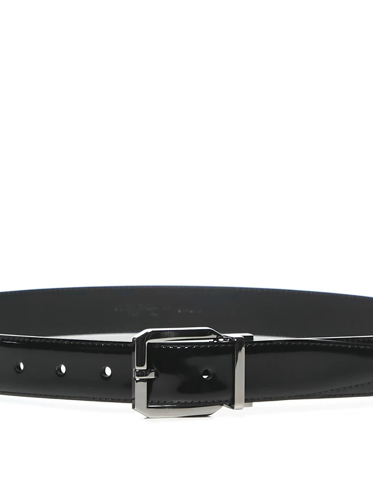 Dolce & Gabbana Logo Engraved Buckle Belt - Black 3 Dolce & Gabbana Logo Engraved Buckle Belt - Black - Image 3