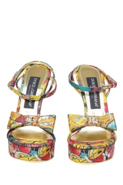 ( New Season ) Dolce & Gabbana Floral Jacquard Open Toe Sandals - Multi -Cheap Vestureo Store 97bb18cf1d2bea39a4b0a3a43f22049e