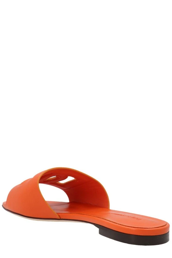 ( New Season ) Dolce & Gabbana DG Cut Out Slides - Orange 2 ( New Season ) Dolce & Gabbana DG Cut Out Slides - Orange - Image 2