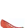 ( New Season ) Dolce & Gabbana Lace Detailed Pointed-Toe Pumps - Red