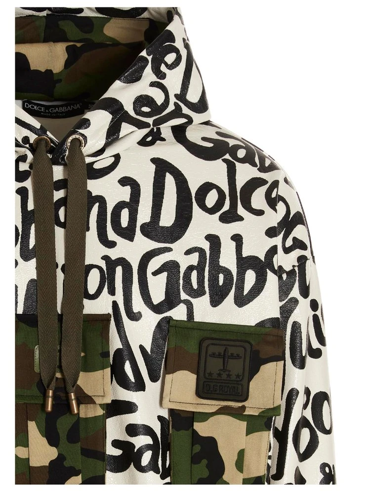 ( New Season ) Dolce & Gabbana Camouflage Print Drawstring Hoodie - Multi 3 ( New Season ) Dolce & Gabbana Camouflage Print Drawstring Hoodie - Multi - Image 3