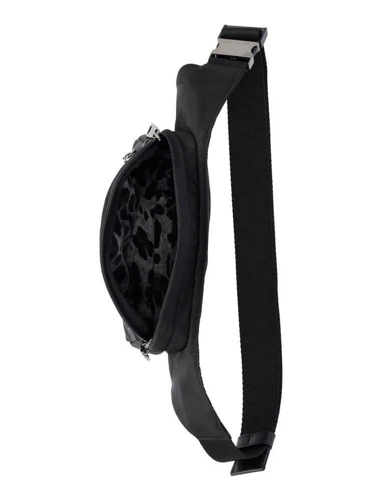 ( New Season ) Dolce & Gabbana Logo Plaque Belt Bag - Black 5 ( New Season ) Dolce & Gabbana Logo Plaque Belt Bag - Black - Image 5