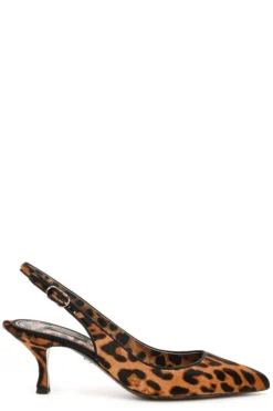 Dolce & Gabbana Leopard Print Slingback Pumps - Multi