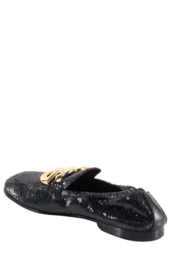 ( New Season ) Dolce & Gabbana DG Logo Sequin Embellished Slippers - Black 6 ( New Season ) Dolce & Gabbana DG Logo Sequin Embellished Slippers - Black -Cheap Vestureo Store 991ffa2c9edcffaca2ec2591f5487029