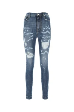 Dolce & Gabbana Distressed Skinny Jeans - Blue