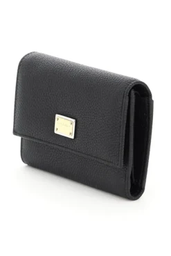 Dolce & Gabbana Small Logo Plaque Compact Wallet - Black -Cheap Vestureo Store 9a04c827513cc614a566444c7ca7fa40