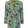 ( New Season ) Dolce & Gabbana Single-Breasted Printed Blazer - Multi