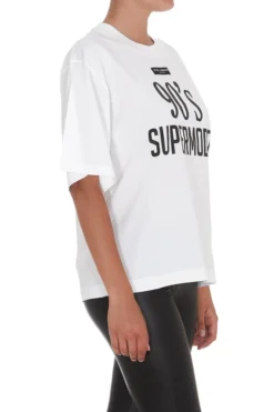 Dolce & Gabbana Logo Printed Crewneck T-Shirt - White -Cheap Vestureo Store 9b6247079c76ce22d9fcd448f5f15d75