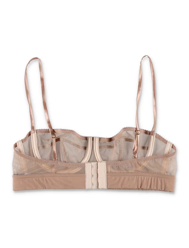 ( New Season ) Dolce & Gabbana DG Logo Tulle Balconette Bra - Multi 2 ( New Season ) Dolce & Gabbana DG Logo Tulle Balconette Bra - Multi - Image 2