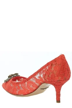 ( New Season ) Dolce & Gabbana Lace Detailed Pointed-Toe Pumps - Red 7 ( New Season ) Dolce & Gabbana Lace Detailed Pointed-Toe Pumps - Red -Cheap Vestureo Store 9b88072704b01ff311dfbbd0a59d8ad9