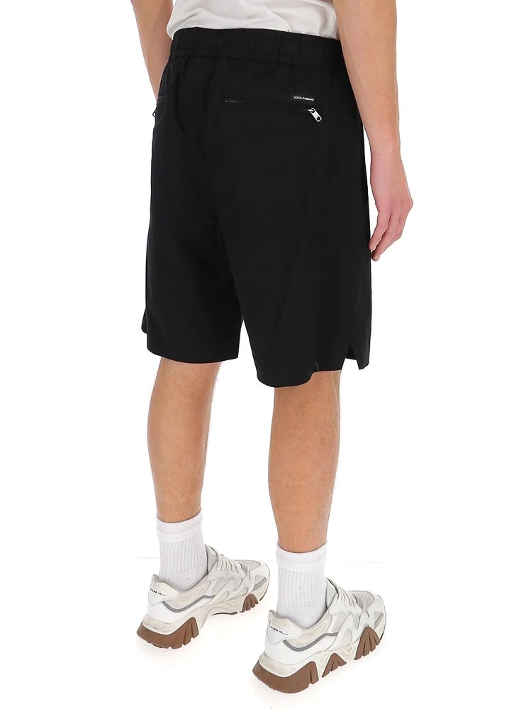 Dolce & Gabbana Drawstring Track Shorts - Black 2 Dolce & Gabbana Drawstring Track Shorts - Black - Image 2