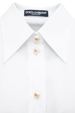 Dolce & Gabbana Oversized Poplin Shirt - White -Cheap Vestureo Store 9bd188abc9945c217f9a2d719a43c60d