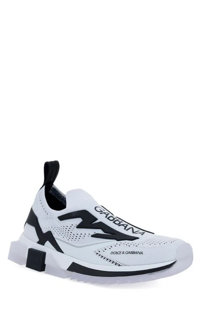 ( New Season ) Dolce & Gabbana Sorrento Slip-On Sneakers - White 2 ( New Season ) Dolce & Gabbana Sorrento Slip-On Sneakers - White - Image 2