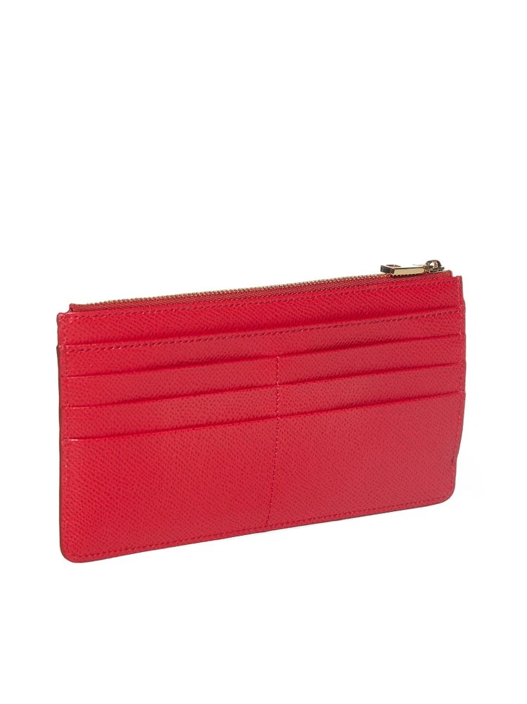 ( New Season ) Dolce & Gabbana Logo Plaque Large Cardholder - Red 2 ( New Season ) Dolce & Gabbana Logo Plaque Large Cardholder - Red - Image 2
